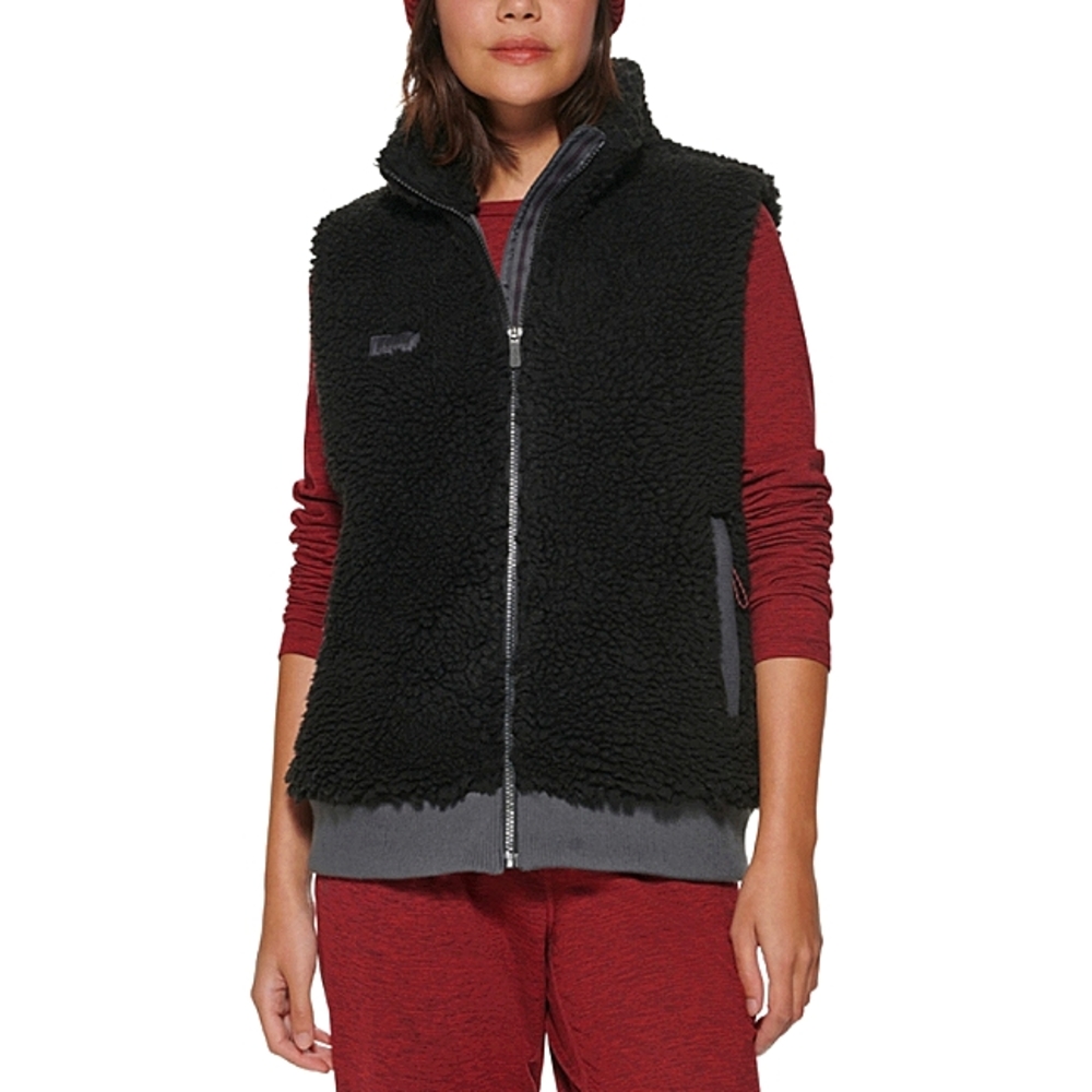 New w/Tags Women's Bass Outdoor Route Hiking Sherpa Vest - XS